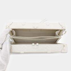 Louis Vuitton White Monogram Taurillon Leather Wallet Trunk Bag