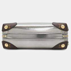  Louis Vuitton Metallic Grey Monogram Patent Venice Gris Leather Bag