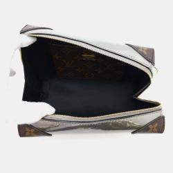  Louis Vuitton Metallic Grey Monogram Patent Venice Gris Leather Bag