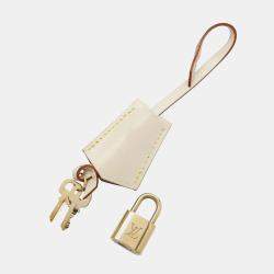 Pre Owned Louis Vuitton Blanc Suhali Leather PM Lock It 