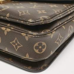 Pre Owned Louis Vuitton Monogram Canvas Pochette Metis Bag