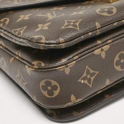 Pre Owned Louis Vuitton Monogram Canvas Pochette Metis Bag