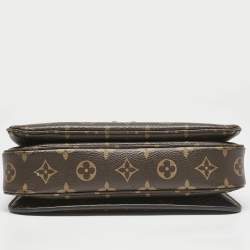 Pre Owned Louis Vuitton Monogram Canvas Pochette Metis Bag