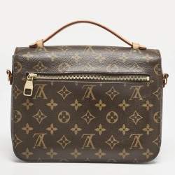 Pre Owned Louis Vuitton Monogram Canvas Pochette Metis Bag