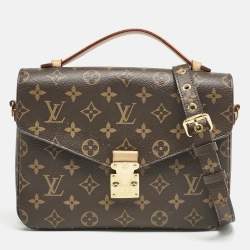 Pre Owned Louis Vuitton Monogram Canvas Pochette Metis Bag