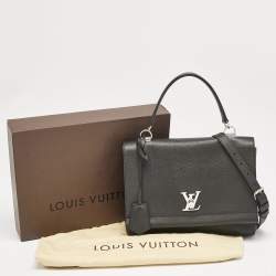 Louis Vuitton Black Leather Lockme II Bag