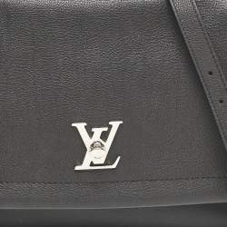Louis Vuitton Black Leather Lockme II Bag