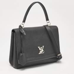 Louis Vuitton Black Leather Lockme II Bag