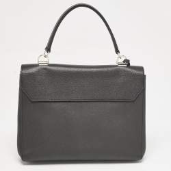 Louis Vuitton Black Leather Lockme II Bag