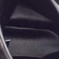 Pre Owned Louis Vuitton Black Monogram Satin Mini Bucket Bag