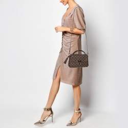 Pre Owned Louis Vuitton Damier Ebene Canvas Croisette Bag
