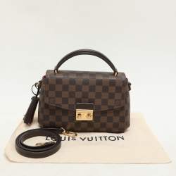 Pre Owned Louis Vuitton Damier Ebene Canvas Croisette Bag