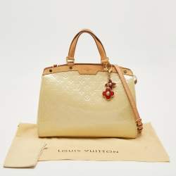 Louis Vuitton Blanc Corail Monogram Vernis Brea GM Bag
