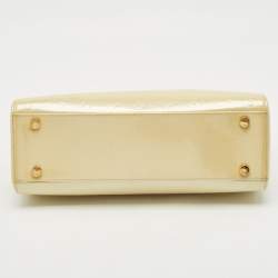Louis Vuitton Blanc Corail Monogram Vernis Brea GM Bag