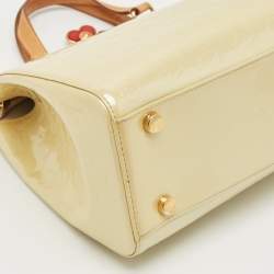 Louis Vuitton Blanc Corail Monogram Vernis Brea GM Bag