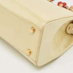 Louis Vuitton Blanc Corail Monogram Vernis Brea GM Bag