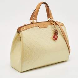 Louis Vuitton Blanc Corail Monogram Vernis Brea GM Bag