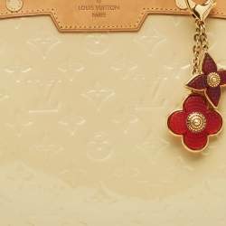 Louis Vuitton Blanc Corail Monogram Vernis Brea GM Bag