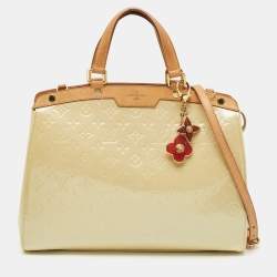 Louis Vuitton Blanc Corail Monogram Vernis Brea GM Bag