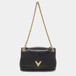 Louis Vuitton Black Monogram Leather Very Chain Bag
