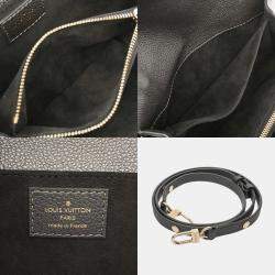 Pre Owned Louis Vuitton Gunmetal Monogram Empreinte Leather Pochette Metis MM Handbag