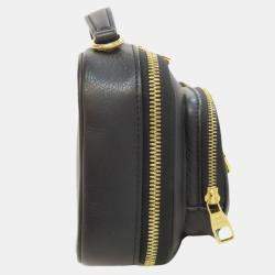Louis Vuitton Black Leather Utility Crossbody Bag