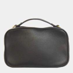 Louis Vuitton Black Leather Utility Crossbody Bag