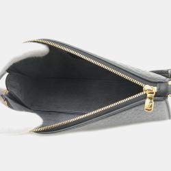 Pre Owned Louis Vuitton Black Nanogram Leather Pochette Lexington Chain Shoulder Bag