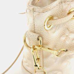 Louis Vuitton Light Pink Monogram Empreinte Leather Summer Stardust Nano Noe Shoulder Bag