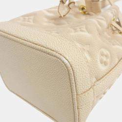Louis Vuitton Light Pink Monogram Empreinte Leather Summer Stardust Nano Noe Shoulder Bag