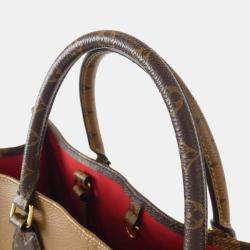 Pre Owned Louis Vuitton Brown Monogram Canvas Giant OnTheGo GM Tote Bag