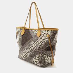 Louis Vuitton Blanc Monogram Canvas Pumpkin Dot Neverfull MM Tote Bag