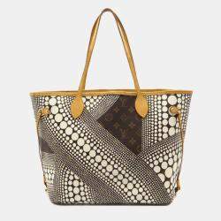Louis Vuitton Blanc Monogram Canvas Pumpkin Dot Neverfull MM Tote Bag
