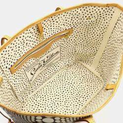 Louis Vuitton Blanc Monogram Canvas Pumpkin Dot Neverfull MM Tote Bag