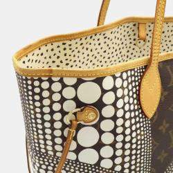 Louis Vuitton Blanc Monogram Canvas Pumpkin Dot Neverfull MM Tote Bag