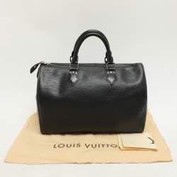 مملوكة مسبقًا Louis Vuitton Black Epi Leather Speedy 30 Bag