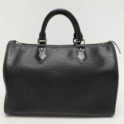 مملوكة مسبقًا Louis Vuitton Black Epi Leather Speedy 30 Bag