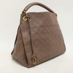 Louis Vuitton Beige Monogram Empreinte Leather Artsy MM Bag