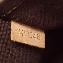 Pre Owned Louis Vuitton Amarante Monogram Vernis Alma GM Bag