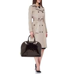 Pre Owned Louis Vuitton Amarante Monogram Vernis Alma GM Bag