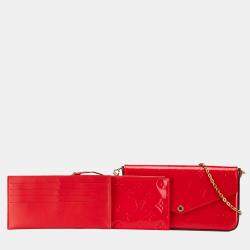 Louis Vuitton Red Monogram Vernis Pochette Felicie