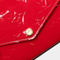 Louis Vuitton Red Monogram Vernis Pochette Felicie