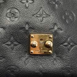 Pre Owned Louis Vuitton Black Monogram Empreinte Pochette Metis Bag
