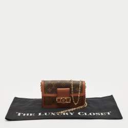 Louis Vuitton Monogram Reverse Canvas Dauphine Wallet on Chain