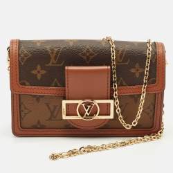 Louis Vuitton Monogram Reverse Canvas Dauphine Wallet on Chain