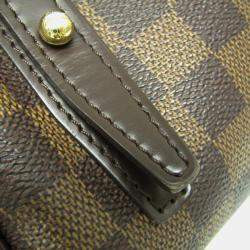 Pre Owned  Louis Vuitton Brown Damier Ebene Rivington PM Shoulder Bag