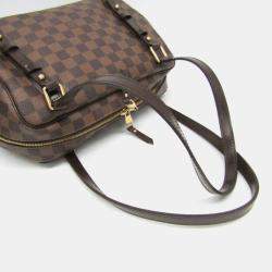 Pre Owned  Louis Vuitton Brown Damier Ebene Rivington PM Shoulder Bag
