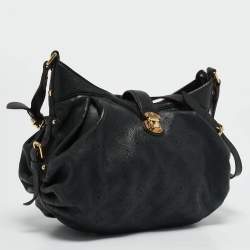 Louis Vuitton Black Monogram Mahina Leather XS Bag