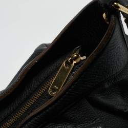 Louis Vuitton Black Monogram Mahina Leather XS Bag