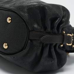 Louis Vuitton Black Monogram Mahina Leather XS Bag